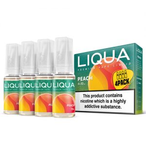 Liqua Peach - Volume: 4-pack-10ml-2, Nicotine: 3mg