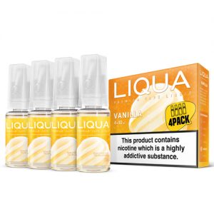 Liqua Vanilla - Volume: 4-pack-10ml-2, Nicotine: 6mg